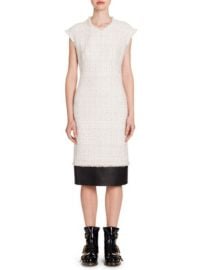 Alexander McQueen Cap Sleeve Tweed Pencil Dress at Saks Fifth Avenue